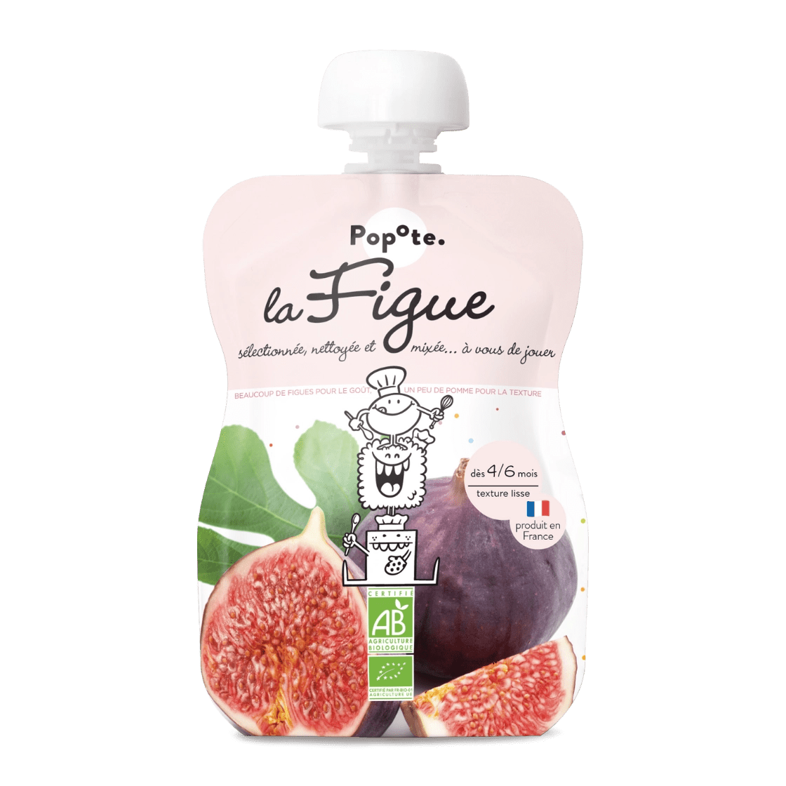 Compote bio figue 120g pour bébé dès 4-6 mois - Popote Bébé