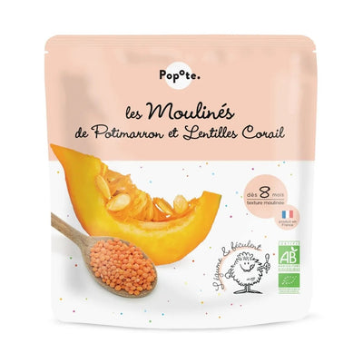 Les Moulinés Potimarron Lentilles Corail - Popote Bébé
