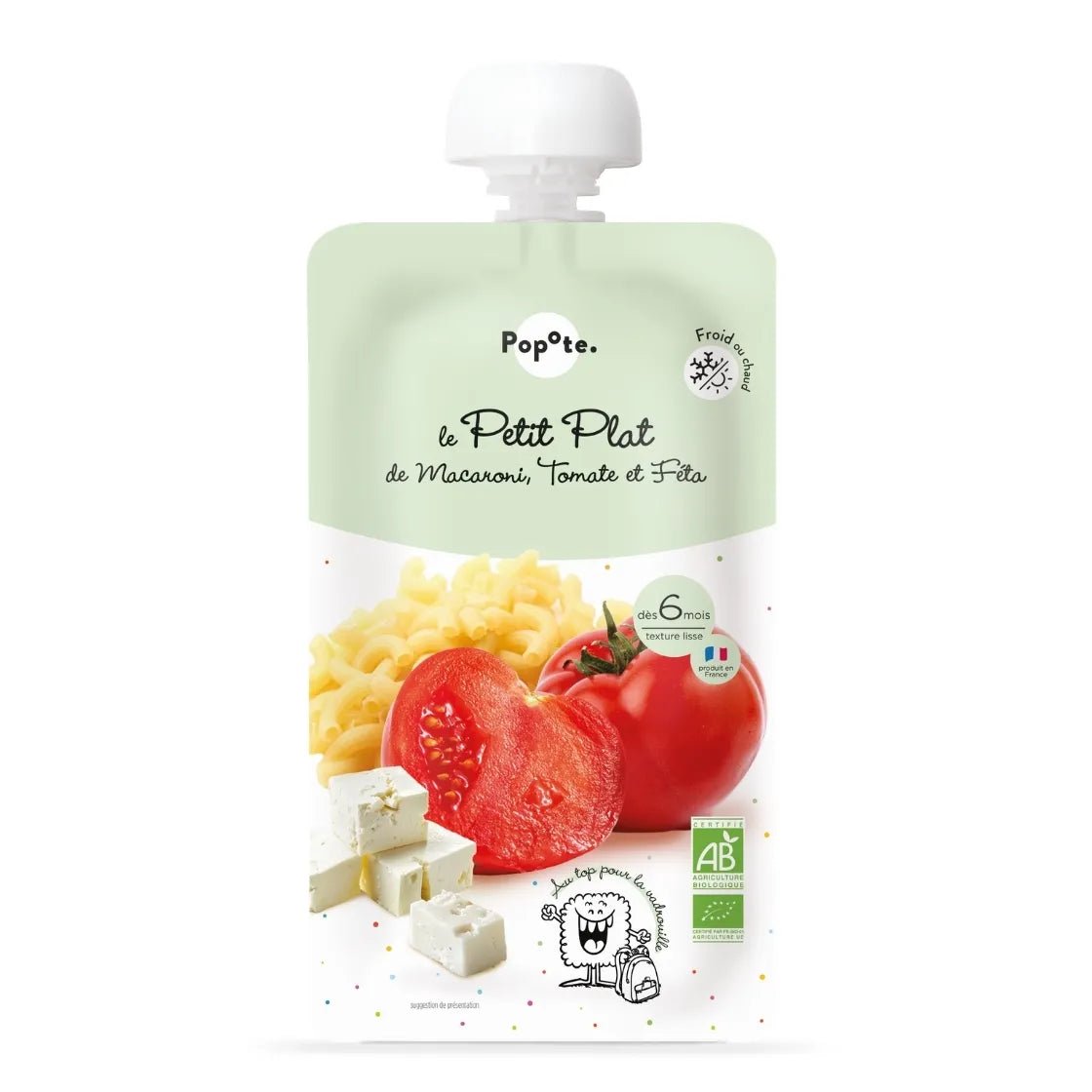 Le Petit Plat Macaroni Tomate Feta - Popote Bébé