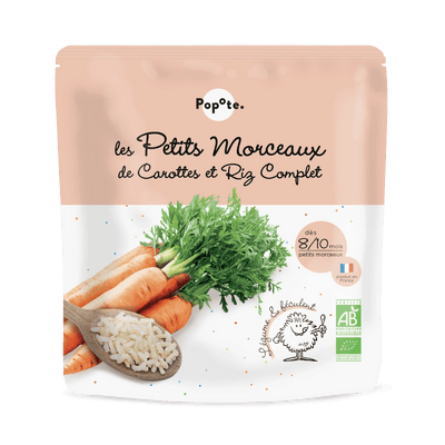 Les Petits Morceaux Riz Carotte - Popote Bébé