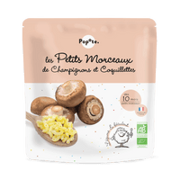 Les Petits Morceaux Coquillettes Champignons - Popote Bébé